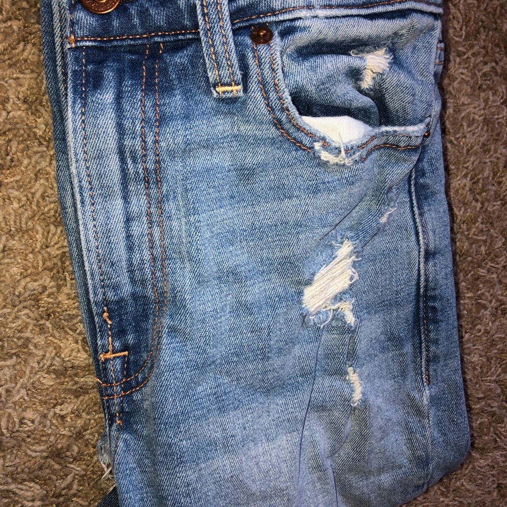 High Rise Slim Ripped Jeans - Picture 2 of 3